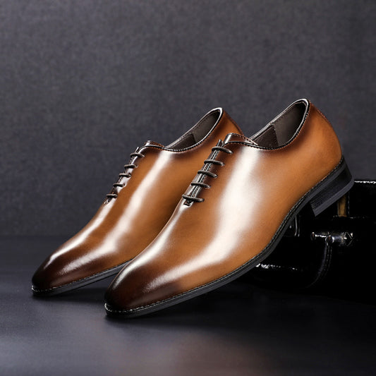 Men's Hand-polished Leather Business Shoes