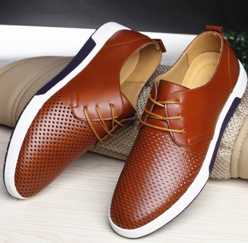 Men's Casual Oxford Shoes Breathable Flat Sole Stylish Sneakers