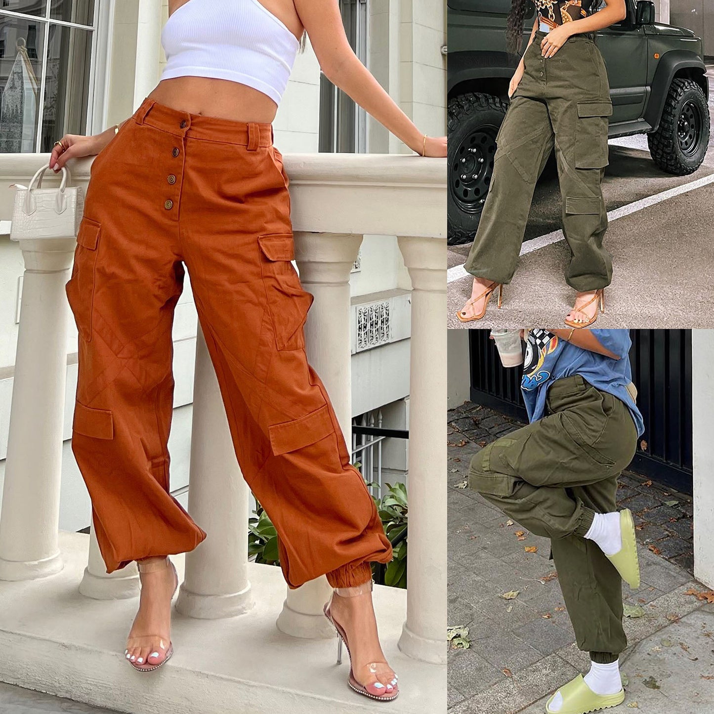 Women's Casual Cargo Pants