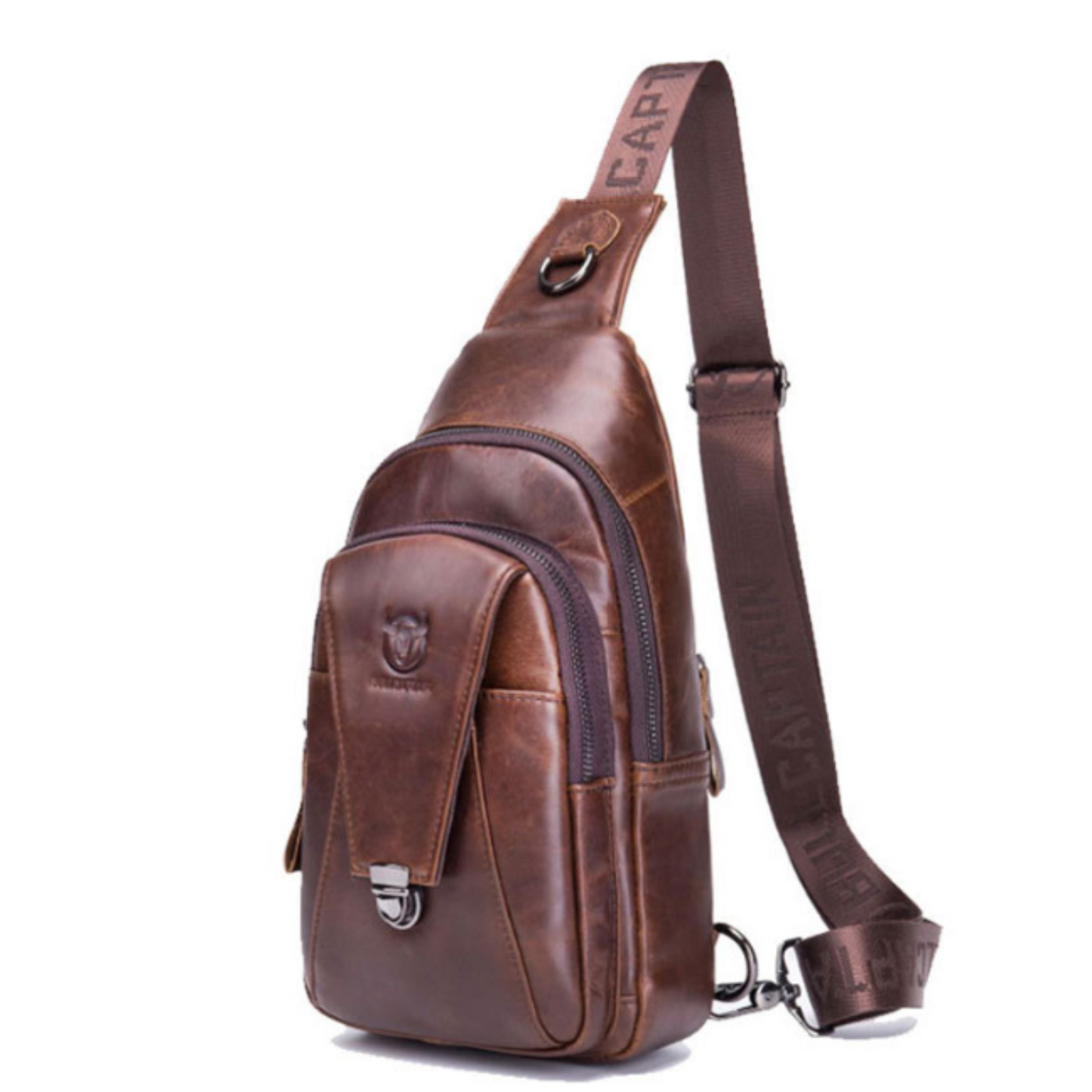 Men's Genuine Leather Crossbody Bag