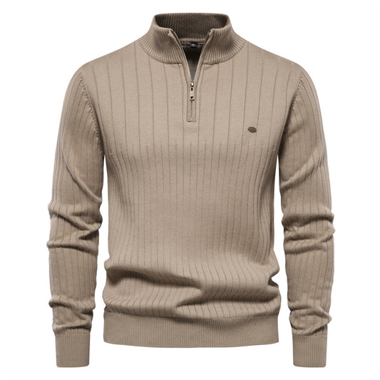 Men's Stylish Casual  Half Zip-up Sweater