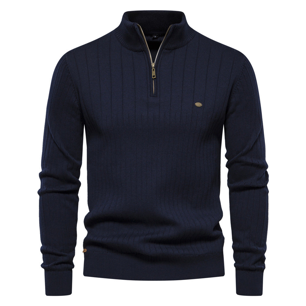 Men's Stylish Casual  Half Zip-up Sweater