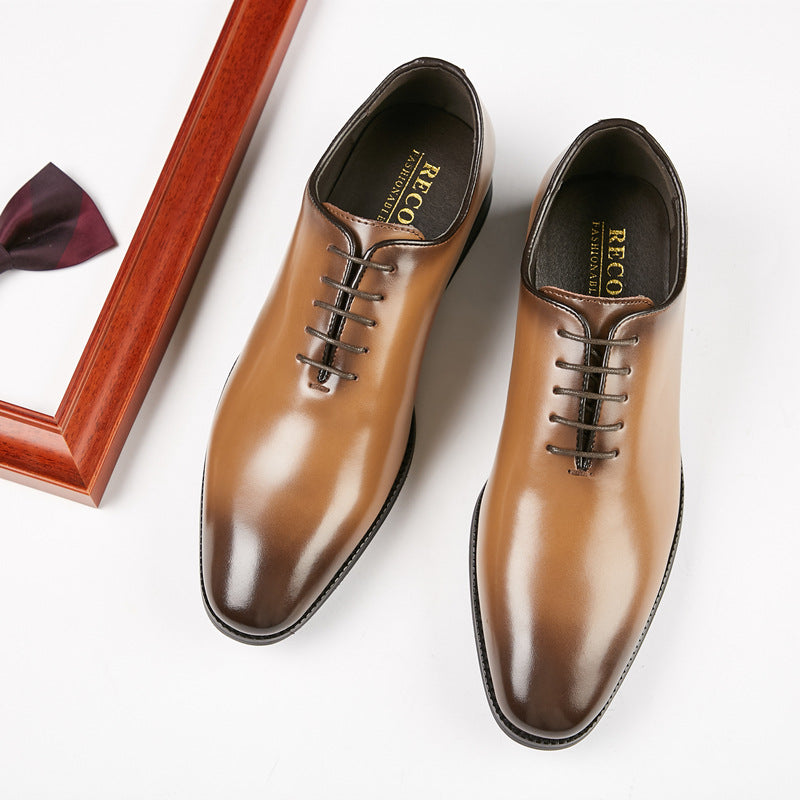 Men's Hand-polished Leather Business Shoes