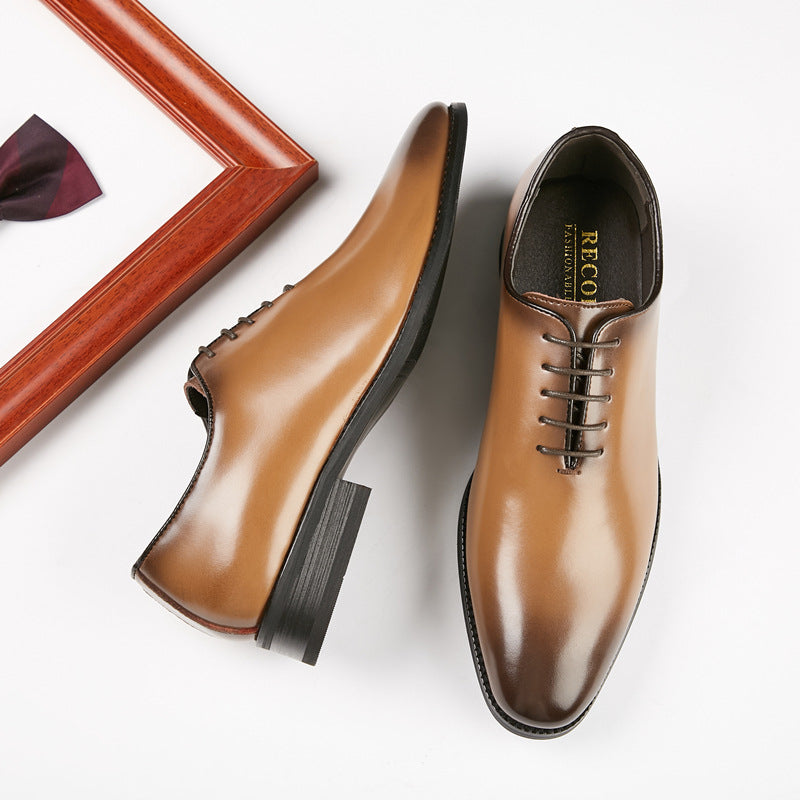 Men's Hand-polished Leather Business Shoes