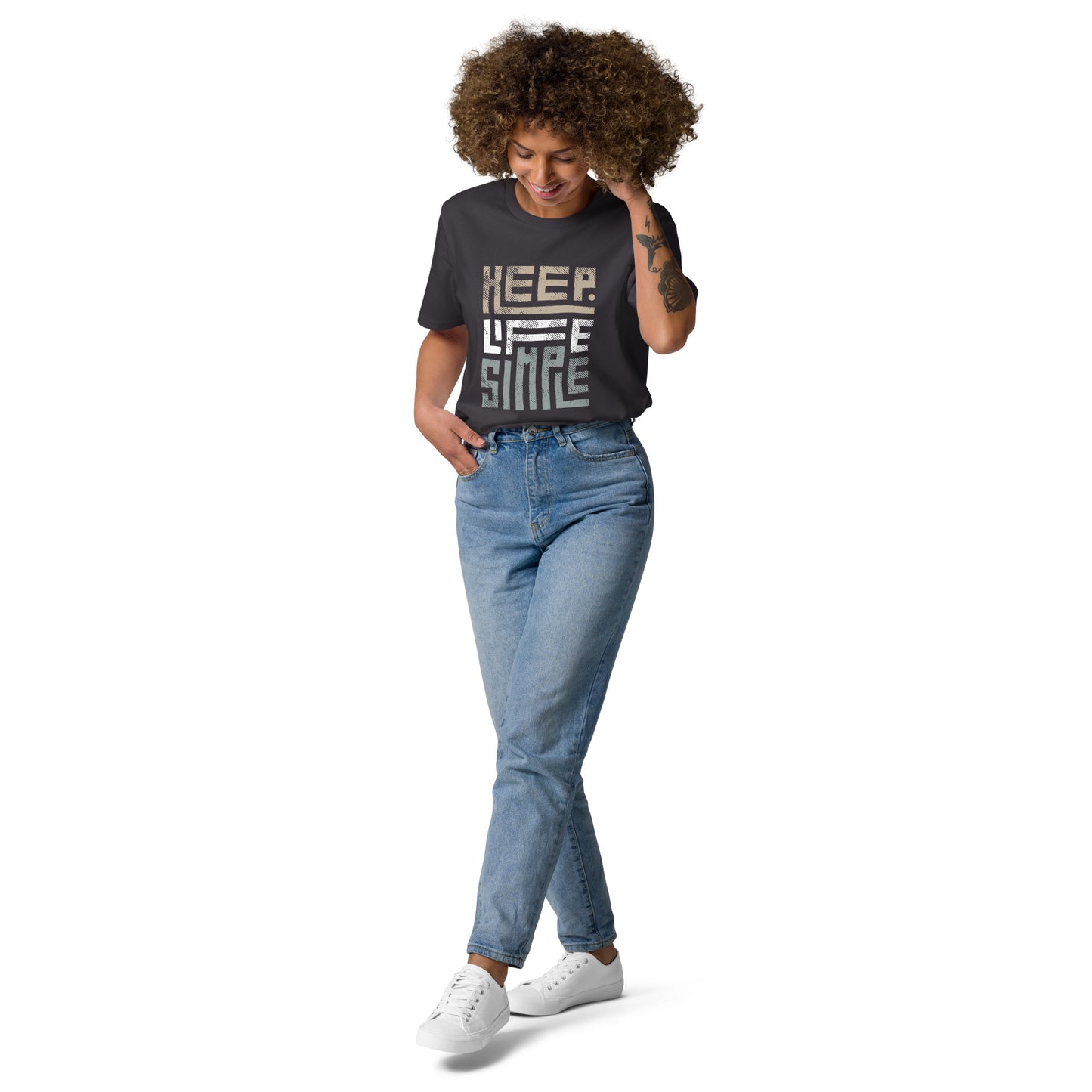 Safiane Unisex Organic Cotton T-Shirt | Purity Collection - Keep Life Simple