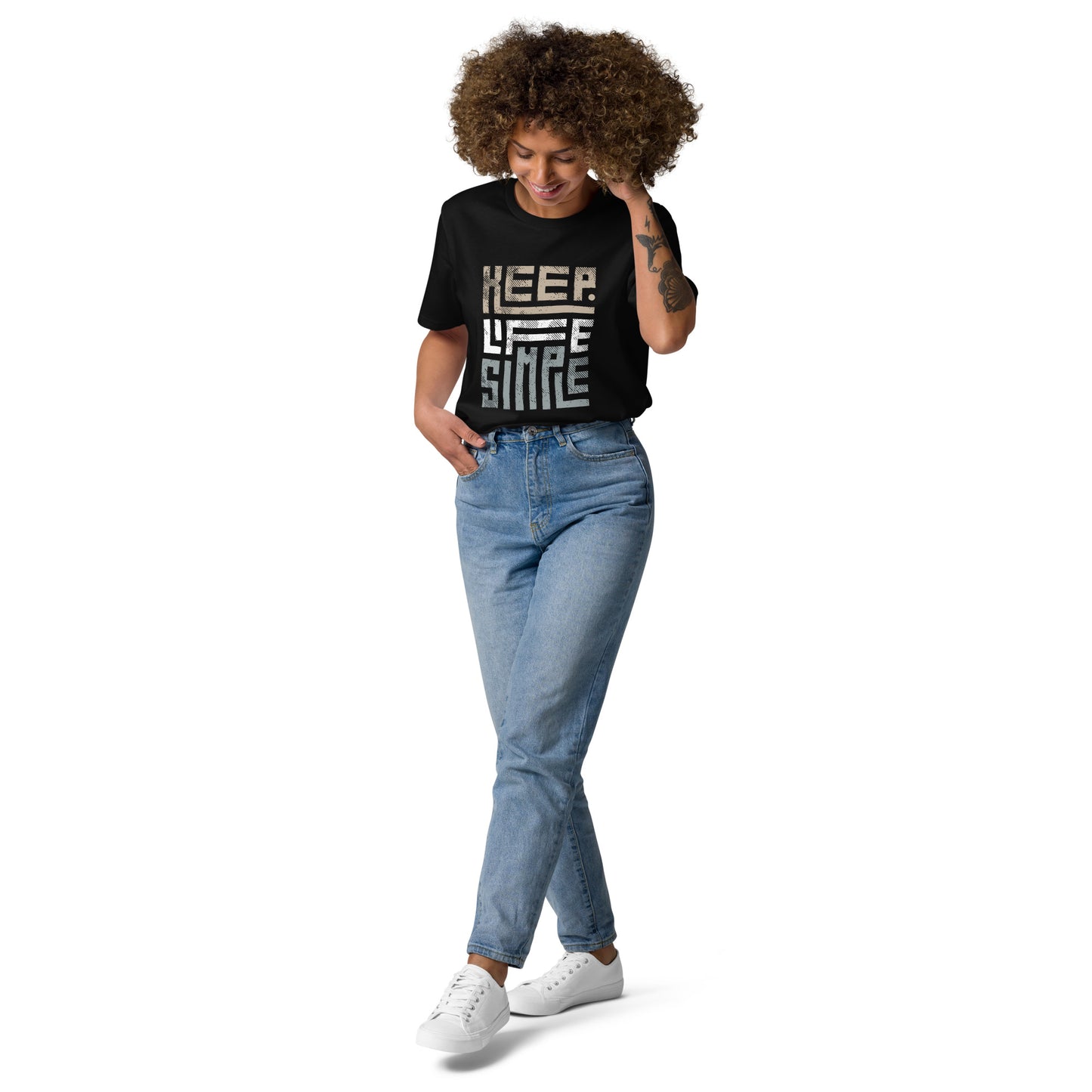 Safiane Unisex Organic Cotton T-Shirt | Purity Collection - Keep Life Simple