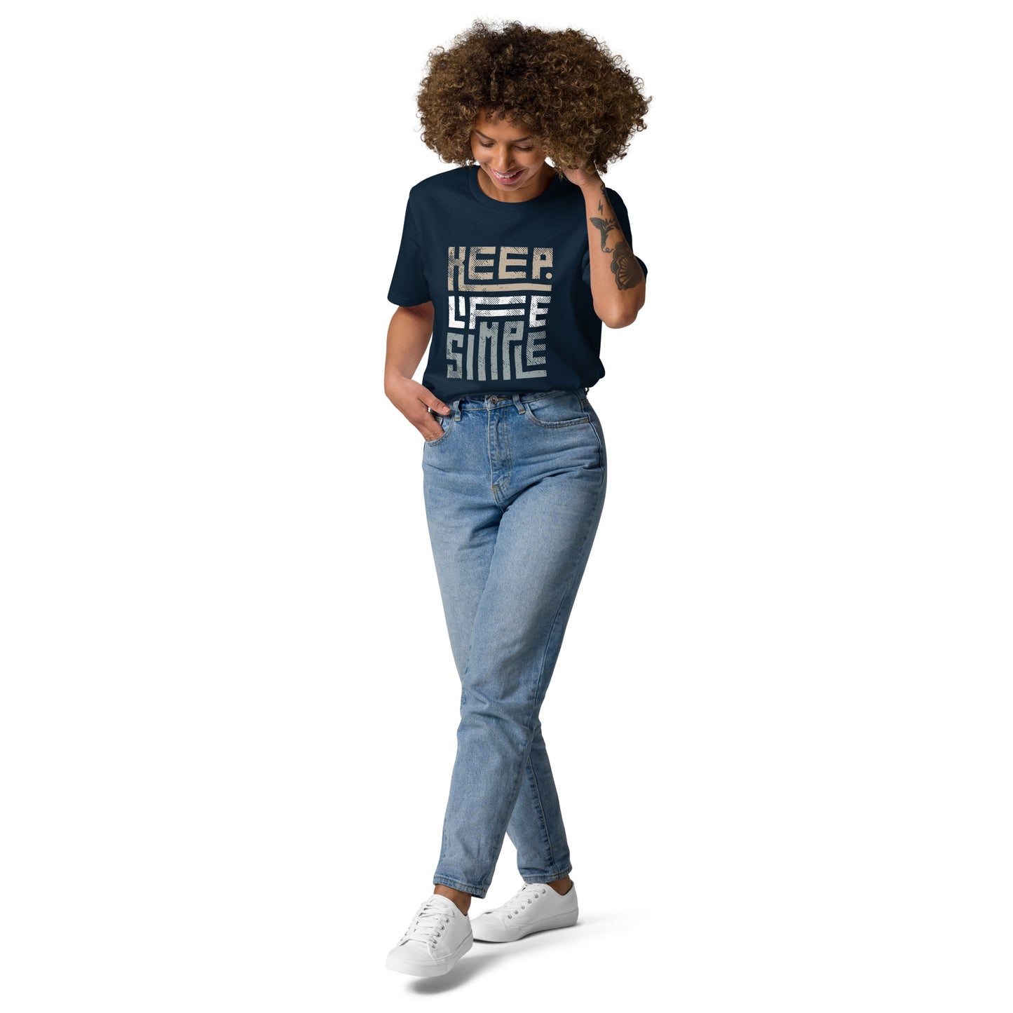 Safiane Unisex Organic Cotton T-Shirt | Purity Collection - Keep Life Simple