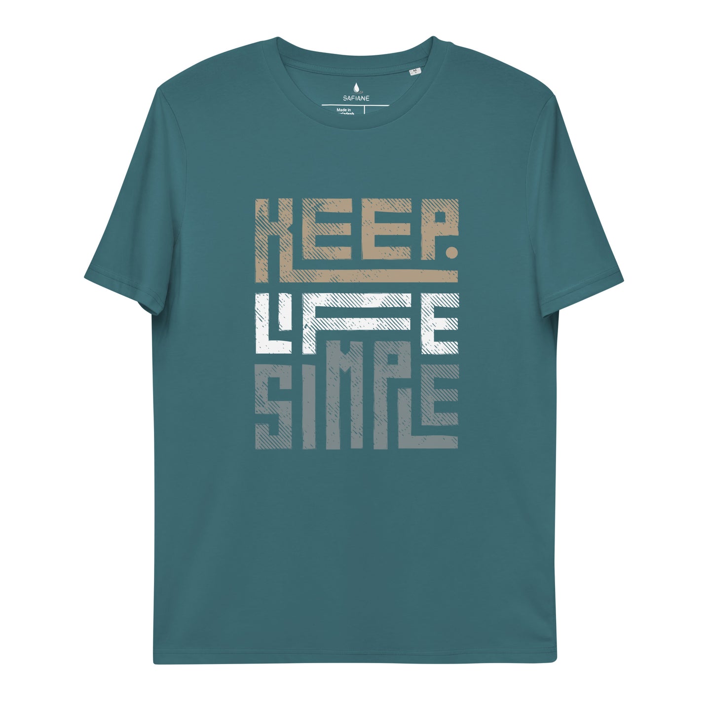 Safiane Unisex Organic Cotton T-Shirt | Purity Collection - Keep Life Simple