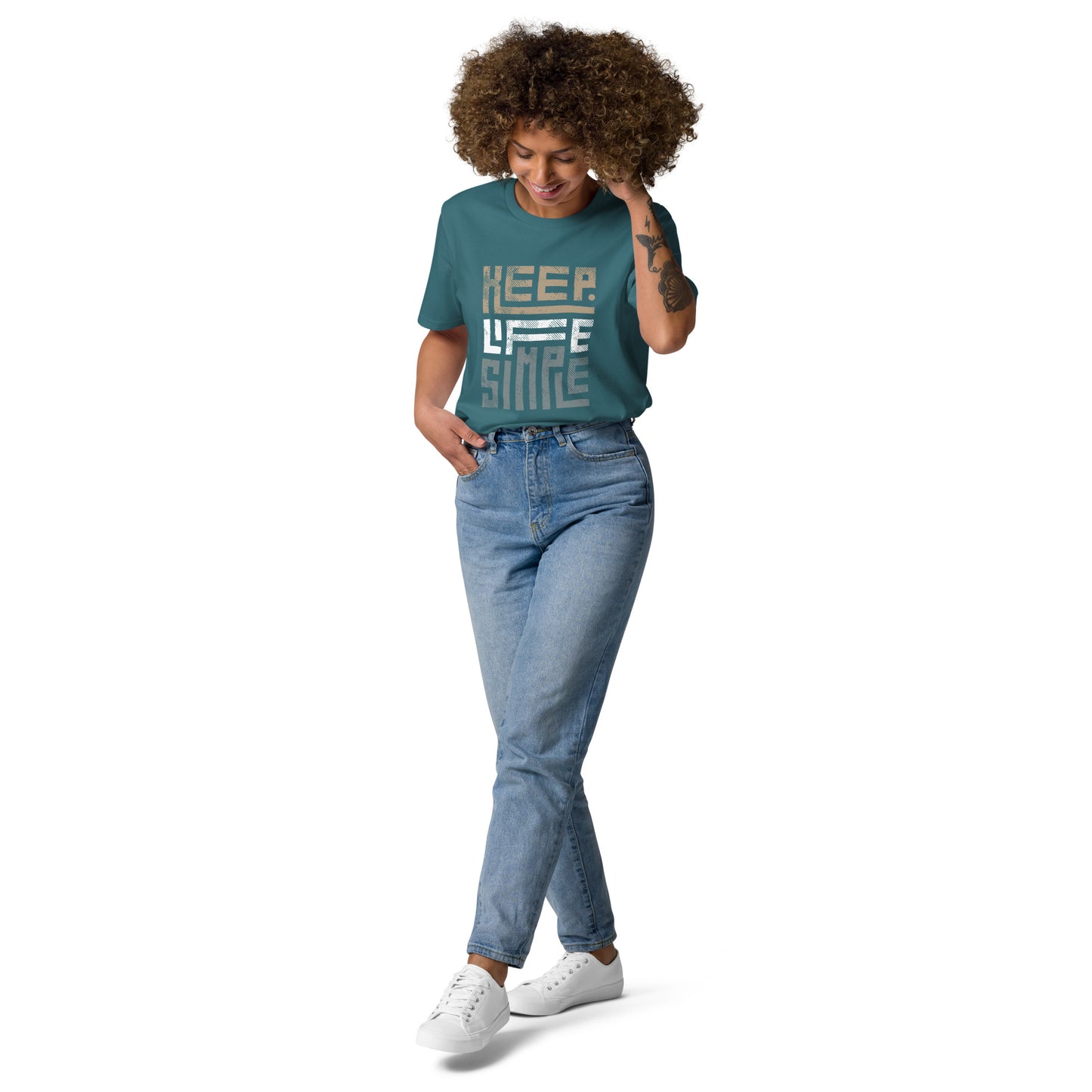 Safiane Unisex Organic Cotton T-Shirt | Purity Collection - Keep Life Simple