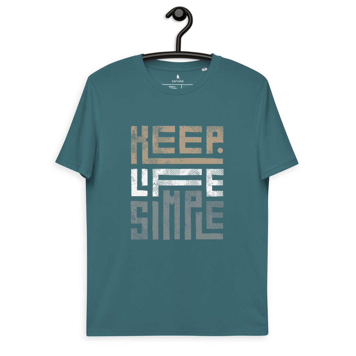 Safiane Unisex Organic Cotton T-Shirt | Purity Collection - Keep Life Simple